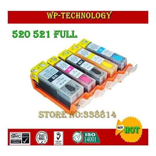 Full Ink Refill cartridge suit for PGI520 CLI521 ,suit for Canon IP3600 IP3680 IP4600 IP4680 MP540/545/620/630/638,5 color