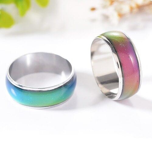 3Pcs Women Men Temperature Emotion Feeling Color Changing Mood Ring Jewelry