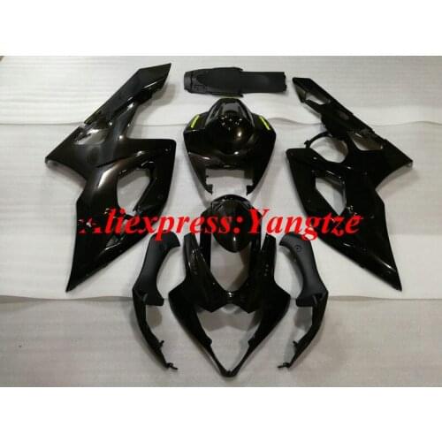 Injection mold Fairing kit for GSXR1000 05 06 GSXR 1000 K5 2005 2006 ABS Gloss black Fairings Set+gifts SD76
