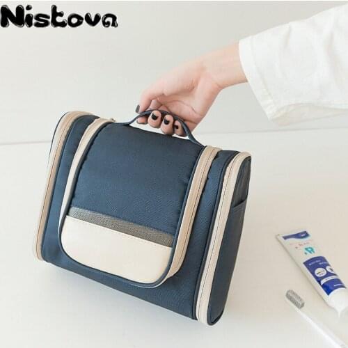 Cosmetic Bag Oxford Nistova Travel Organizer Womens Essentials Makeup Case Wash Box Portable Large-capacity Travel Storage