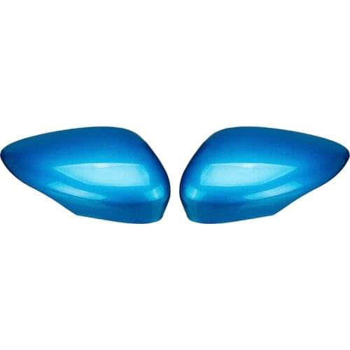 Wing Door Rearview Mirror Cover for Ford Fiesta MK7 2008 2009 2010 2011 2012 2013 2014 2015 2016 2017 Blue