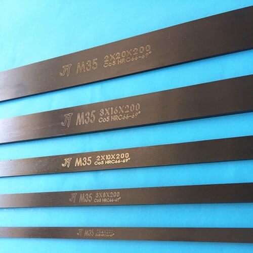 M35(M2CO5) cobalt-containing nitriding Knife blade black steel HRC66-69 2/3/4/5/6/8/10/14/20/30*300 nitriding black HRC67-69