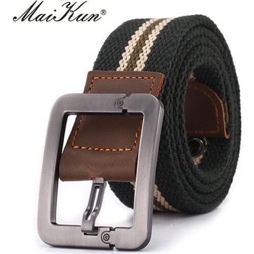 MaiKun Tactical Belts for Men belt Canvas Military Belts Metal Buckle Nylon Waistband Military Combat Cummerbund