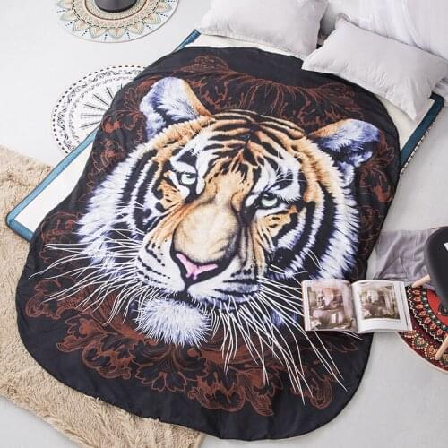 American Style Animal printing 3D Tiger dogs cats totoro animals Air Conditioning Blankets Sofa Cover Summer thin Office Quilts