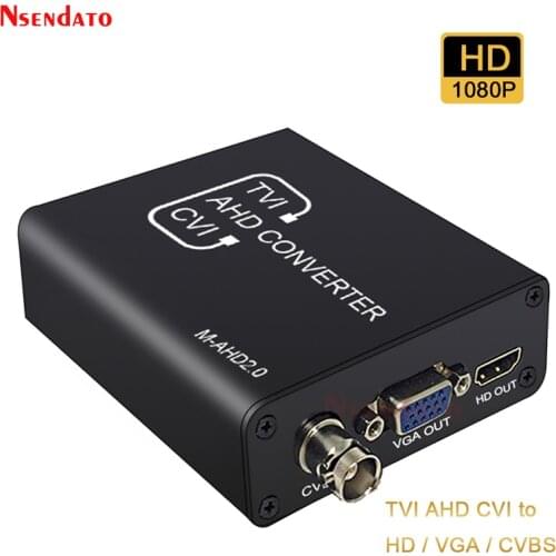 720/1080P 5MP 2MP TVI CVI AHD signal to HDMI/VGA/CVBS signal Converter Adapter For CCTV Camera Video Convert with HDCP NTSC PAL