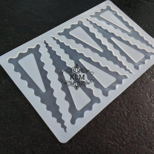 Building Triangulation Size Silicone Mold 8pcs chocolate plugin tool Cake decoration baking supplies