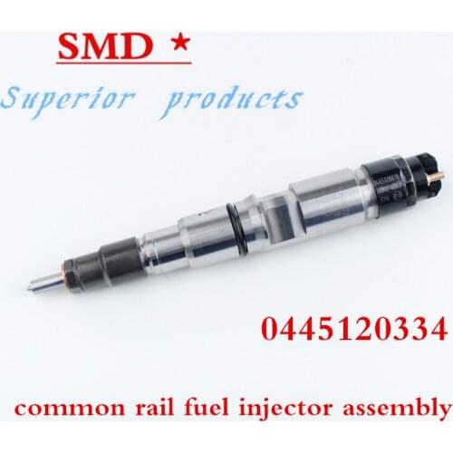 Common rail fuel injector 0445120334 diesel engine fuel injector assembly 334 is suitable for Hualing 10L fuel injector assembly