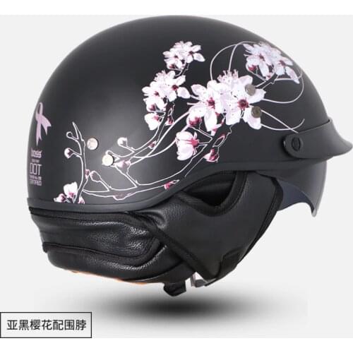 VECCHIO Carbon fiber or fiberglass vintage half motorcycle helmet Capacete Casco Jet retro helmets 888 size M-2XL