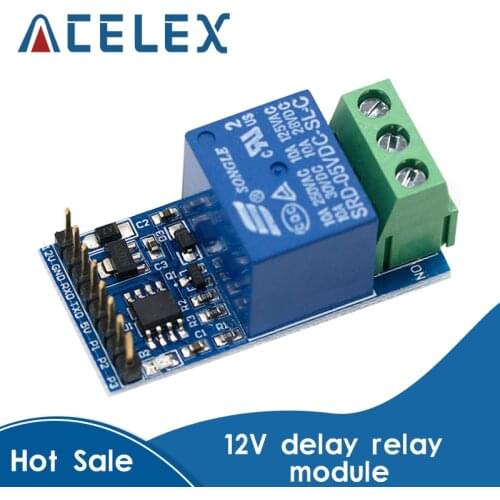 1 channel self-locking latching relay module , long locks, 30 seconds delay, self-locking mode with the microcontroller