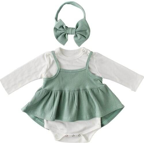 Princess Baby Girl Romper Long Sleeve Jumpsuit Toddler Baby Girl Clothes for Birthday Baby Onesie Cotton Newborn Clothes 1 Set