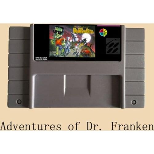 Adventures of Dr Franken 16 bit Big Gray Game Card For NTSC Game Player