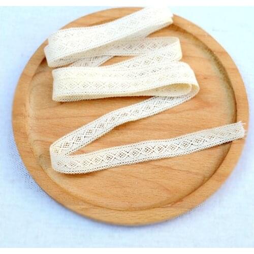 5 Meters 100% Cotton Lace Trims Crocheted Cotton Lace Ribbon For DIY Sewing Craft 14mm Width