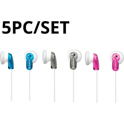 5PC Sony MDRE9LPP-button earbuds, offers wired earbuds, sports earbuds, cable earbuds package