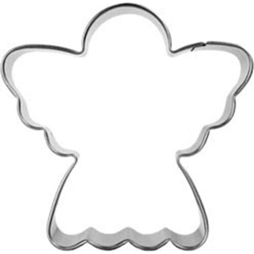 Angel Cake Decoration Pastry Blender Biscuit Cookie Cutter Tools Kitchen Supplies Stainless Steel Chinese New Year Gifts