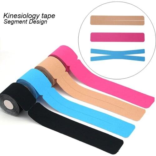 Adhesive Elastic Tape Bandage Cotton Kinesio Tape Muscles Relieve Pain Kinesiology Sport Tape Reduce Lactate Segment Design