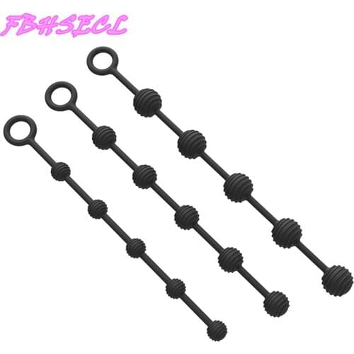 FBHSECL Soft Sicilicone Anal Beads Prostate Stimulation Butt Plug for Beginner Adult Products Sex Toys for Men Women Sex Shop