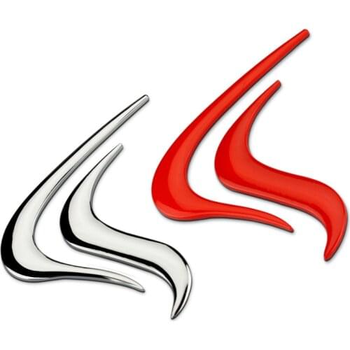 3D Metal Flame Fire Element Badge Emblem Decals Car Stickers Car Styling For Mitsubishi Pajero Lancer Outlander EVO Lioncel V3