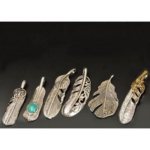SEA MEW 10 PCS Vintage Fashion Metal Zinc Alloy Antique Silver Color Buddha Leaf Pendant Charm DIY Jewelry Accessories