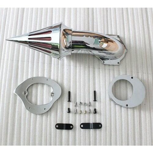 Motorcycle Chrome Spike Air Cleaner Kits Intake Filter For Yamaha V-Star 650 All Years Moto