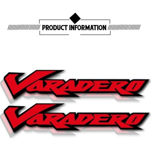 Motorcycle bicycle modern car reflective waterproof sticker tank luggage helmet LOGO MOTO sticker for Honda VARADERO 125 1000