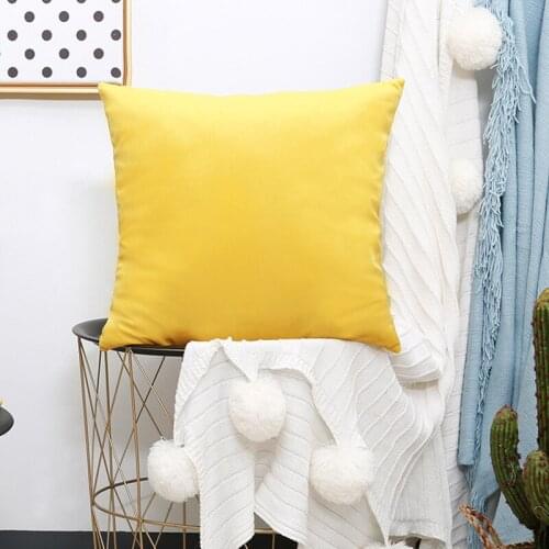 Free Shopping Plush Velvet Throw Pillow Case Solid Handmade Cushion Cover For Home Living Room Sofa Decor No Core YSD