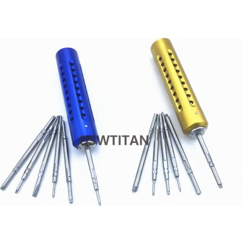 2pc/set Bone Screwdriver sets Hex/Star Quick Coupling handle Veterinary orthopedic Instrument
