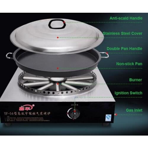 Desktop Fried Buns Stove Gas Type Pancake Maker Commercial Fried Dumplings Stove Energy-saving Frying Stove