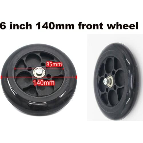 6 inch 140 mm PU front tire for Electric scooter solid Wheelbarrow Tire Non-Slip Flat Free Wheel
