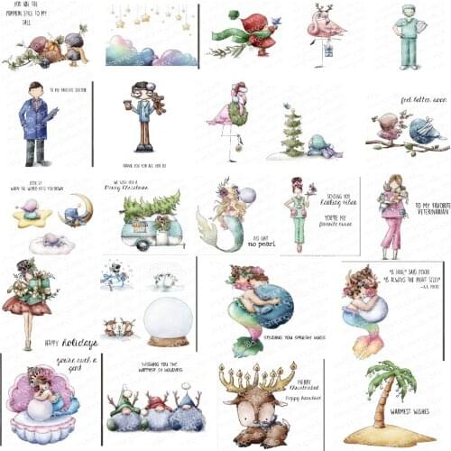 Clear stamp Transparent Clear Silicone Stamp/Seal for DIY scrapbooking/photo album Decorative card making