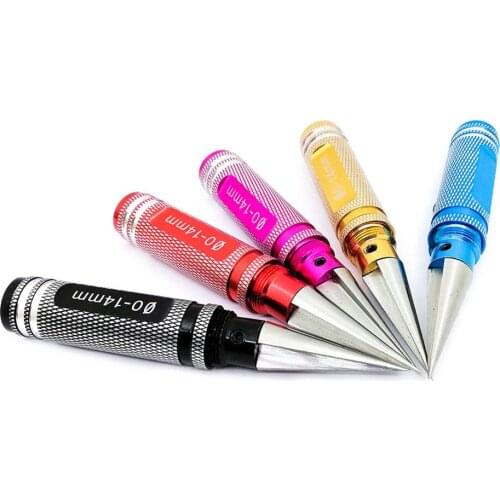 Random Color 0-14mm Driver Universal Expanding Hole Opener Reamer DIY Tool For RC Hell Car Model Body Woodworking Random color