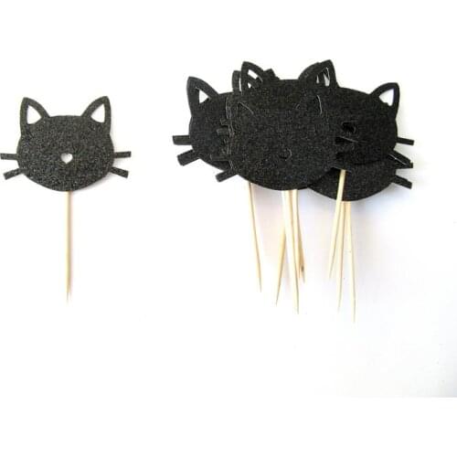 Cat Cupcake Toppers, Cat Party Decor, Kitten Birthday, Cat Birthday, Kitty Cat Party, Girls Birthday, Kitten Party, Cat Lover, C