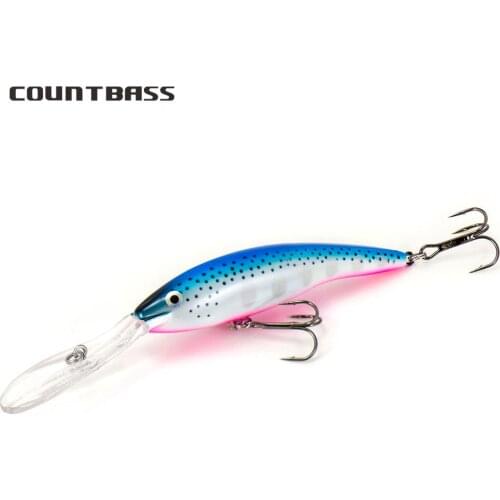 1pc Countbass 110mm 22g Deep Tail Wobbler La Peche Au Leurre Floating Diving Depth 9M Crankbait Chatterbait Fishing Lures