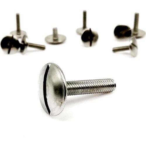 1/2/5pcs M2 M2.5 M3 M4 M5 M6 304 A2-70 Stainless Steel GB947 Large Extra Size Oversize Big Slotted Truss Round Head Bolt Screw