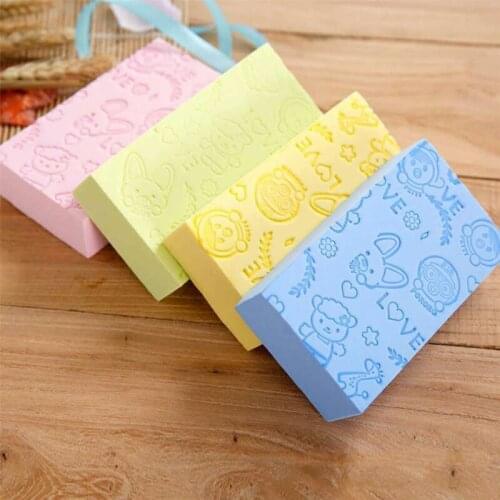 1Pc Soft Exfoliating Body Skin Adult Kids Bath Shower Spa Brush Washing Sponge Pad Scrubber Sponge Cleaning Bathroom Accessories