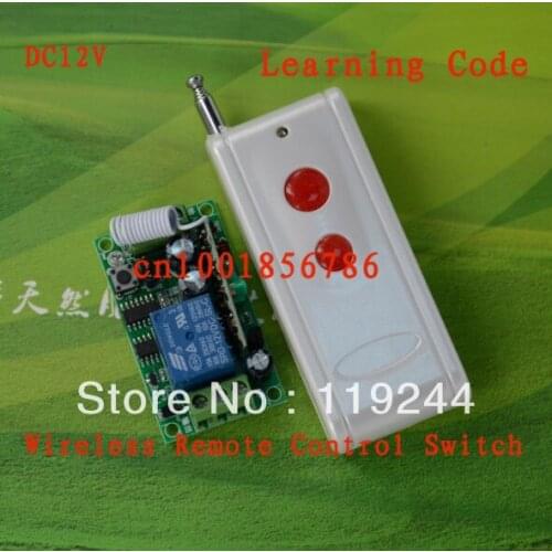 1000M12V 1CH wireless remote control switch receiver & transmitter Learning code 315/433MHZ z-wave