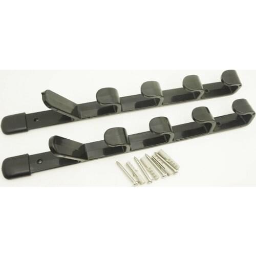 2PCS/LOT Fishing Rod Pole Reel Holder Garage Wall Mount Rods Rack Organizer Storage Stand