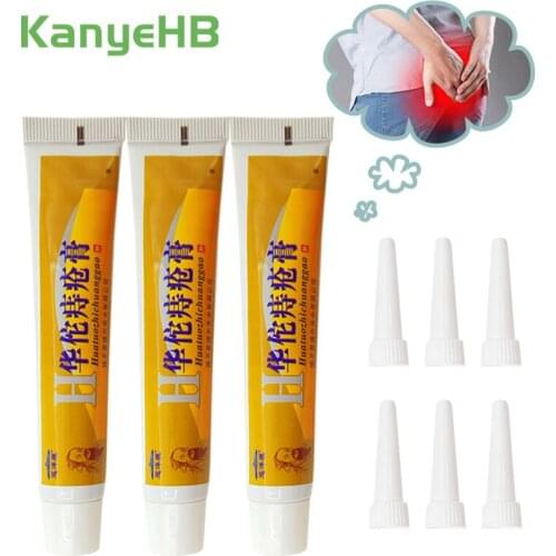 3pcs Hemorrhoids Ointment Crack Anal Internal External Anal Fissure Pain killer Plaster 100% Original Chinese Herbal Cream A217