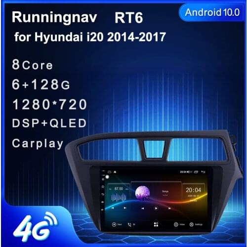 4G LTE Android 10.1/9/8.1 For Hyundai i20 2014-2017 Car Radio Multimedia Stereo Video Player Navigation GPS No DVD