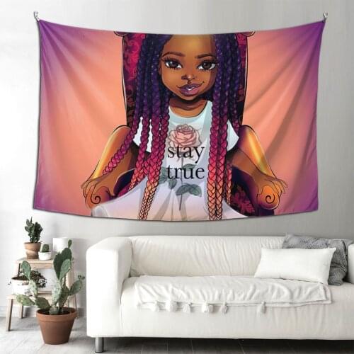 African Girl Queen Hippie ,Large ,small ,Art Decor,Wall Hanging ,Tapestries ,Wall Tapestry ,Cheap ,Printed