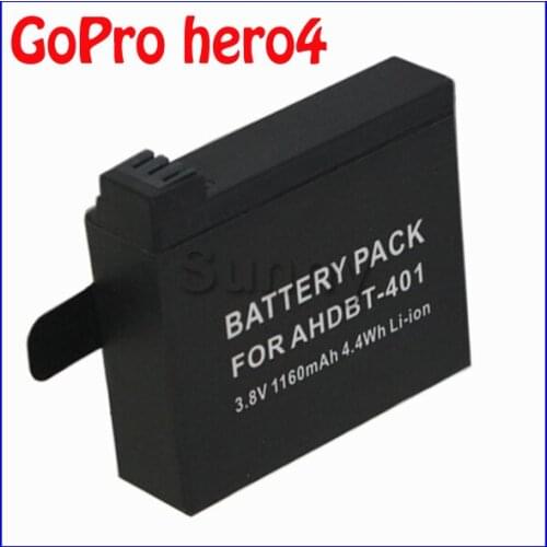 Battery for GoPro HERO 4 Black , HERO4 Silver,Go pro HERO 4 and Go Pro AHDBT-401, AHDBT 401, AHDBT401 HD Camcorder
