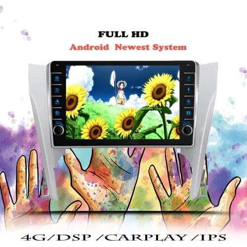 2 Din Android Car Radio For Toyota Camry 7 XV 50 55 2011 2012 2013 2014 Multimedia Player DVD Navigation GPS Head Unit Cassette