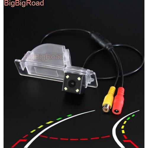 BigBigRoad Car Intelligent Dynamic Trajectory Tracks Rear View Backup Camera For Volkswagen Sagitar Santan Night Vision