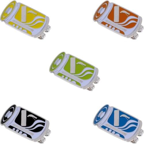 Durable Alloy Ring-pull Can Pattern Magnetic Hat Clip Golf Ball Marker Clip Onto Golf Cap Visor Belt Pocket