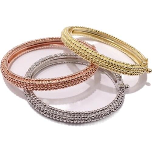 Hot Sale Small Bead Rose Gold Color / Silver Color / Gold Color Bangle