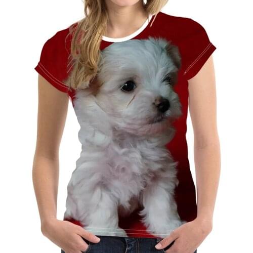 Printing T Shirts for Women Tops Product New Pattern Summer Clothes for Women New Product 2021 Oversize Dog Hip Hop Black