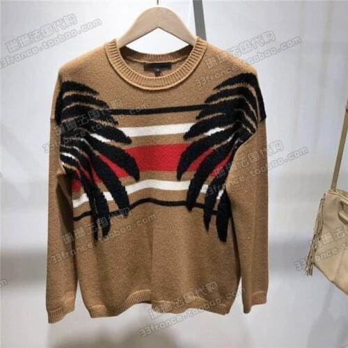 Patads French womens M autumn winter personalized jacquard striped T-shirt margu