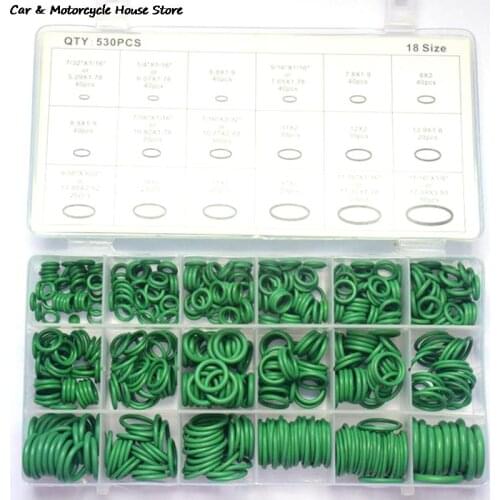 Hot sale 530Pcs Seal O-ring Repair Car Air Conditioning Rubber Sealant Box Set