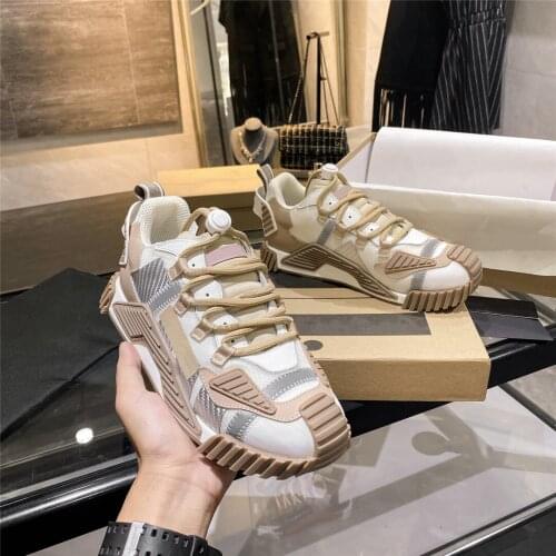 Patchwork Flats Shoes Mesh Breathable Lightweight Running Sneakers Ladies Designer Casual Shoes 2021 Women Luxury Fashion