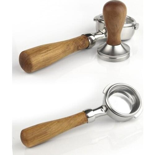 Top Seller Expobar Coffee Machine 58mm Coffee Portafilter Barista Tool Wood Handle
