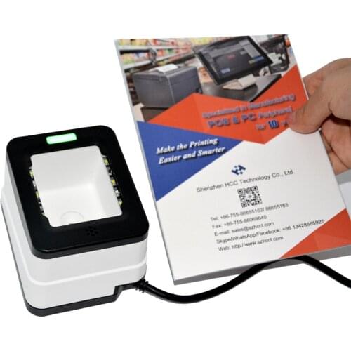 USB RS232 CMOS 1d 2d qr price checker mini barcode scanner HS-2001B